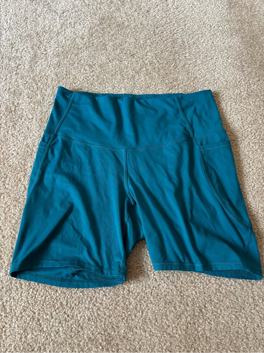 all in motion Teal High-Rise Bike Shorts